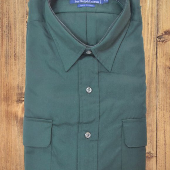 POLO RALPH LAUREN GREEN OXFORD SHIRT XL - Picture 8 of 9